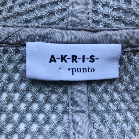 ➕ AKRIS PUNTO Asymmetrical Gray Light Zip Jacket - Picture 11 of 14